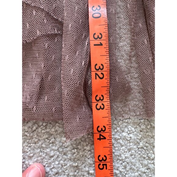 Free People Sheer Layered Tulle Midi Skirt W/ Black Elastic Waistband S - Picture 9 of 10